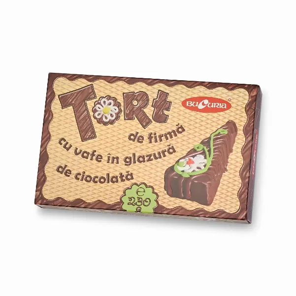 Фирменный вафельный торт в шоколадной глазури